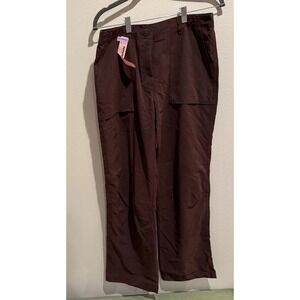 Patagonia Women's Pants 10 Brown Sheen Poly Nylon Hemmed to 30"